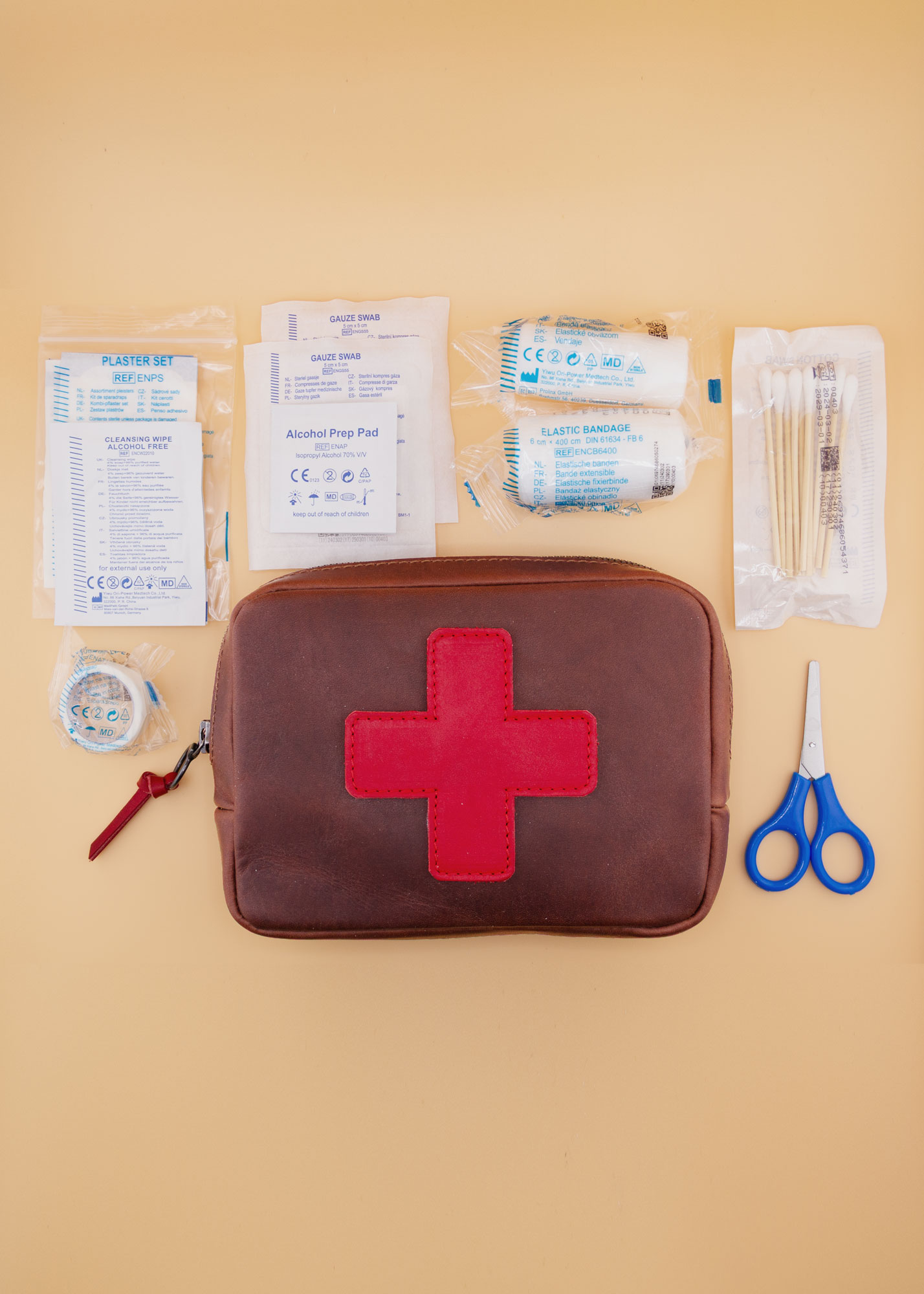 «Genza» Leder Erste-Hilfe-Set – Bild 6