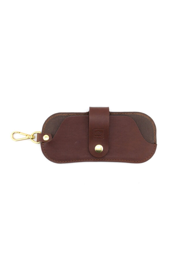 «Occhietta» Leder Brillenetui mit Karabiner – Bild 9