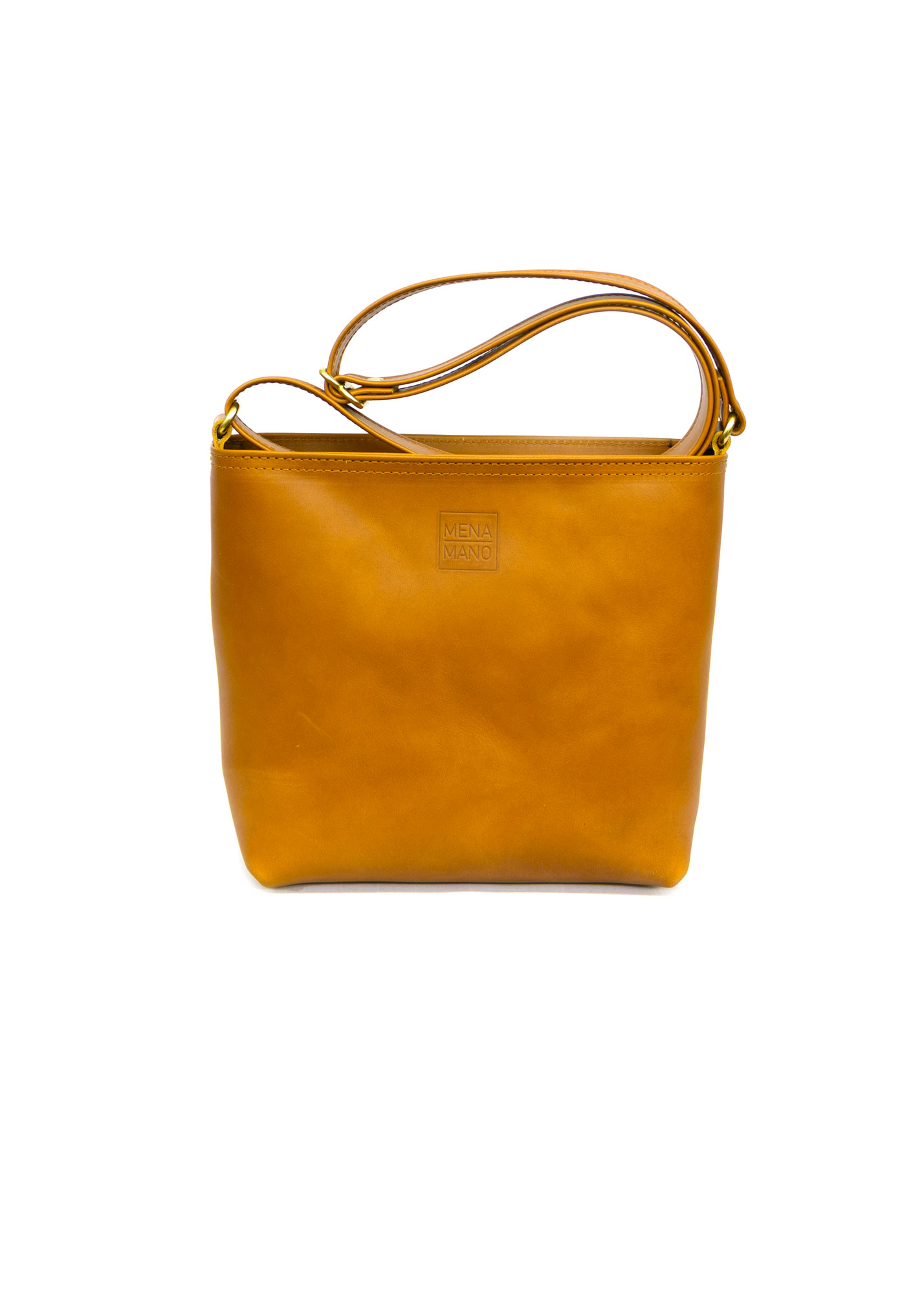 «Bella» Leder Umhängetasche mit Reissverschluss