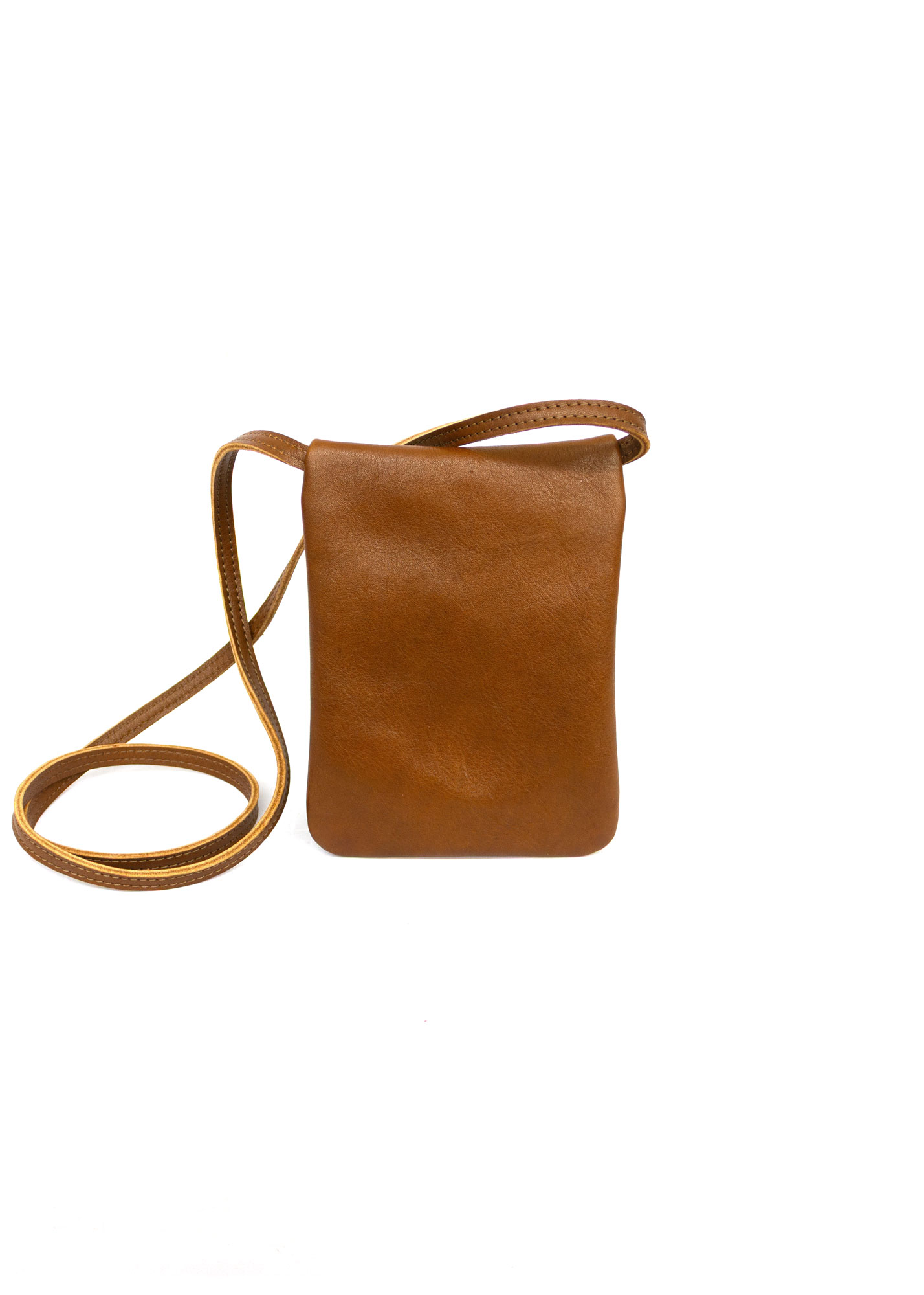 «Mella» Leder Umhängetasche mit Reissverschluss – Bild 2